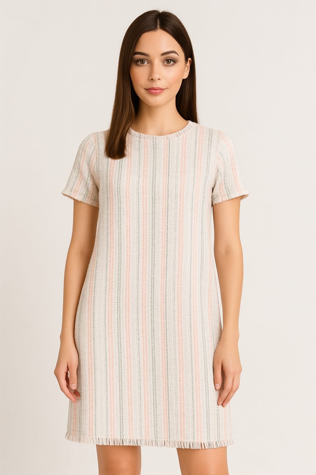 vestido de rayas verticales studio f vestido de rayas verticales studio f