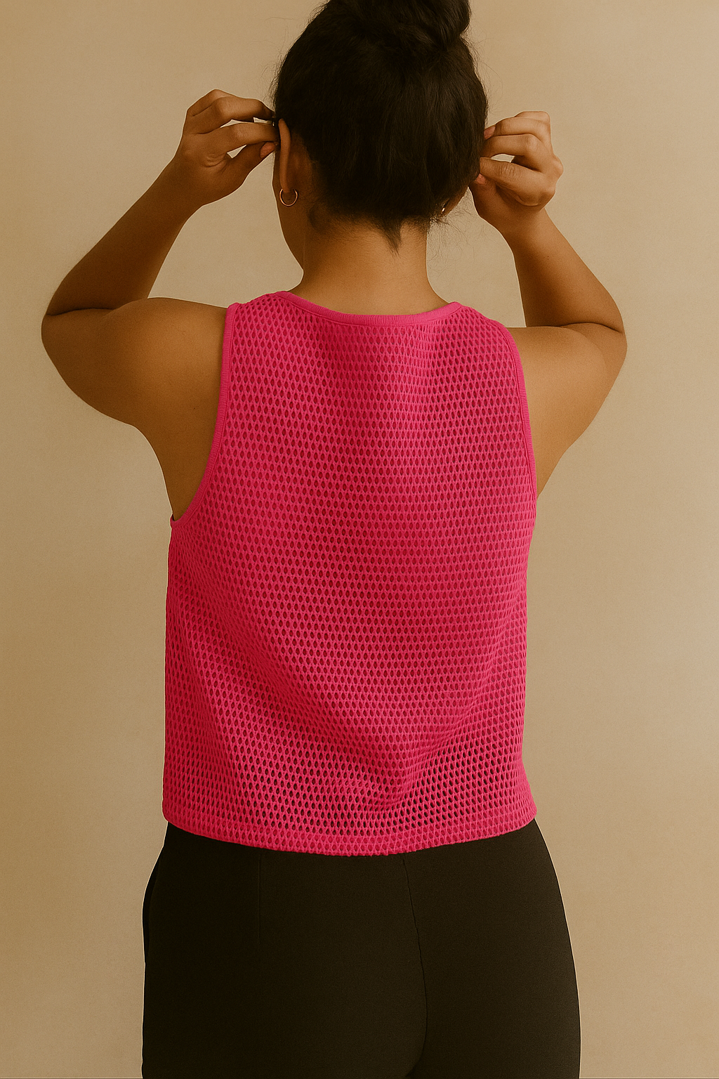 blusa malla sin mangas rosa fucsia ela blusa malla sin mangas rosa fucsia ela