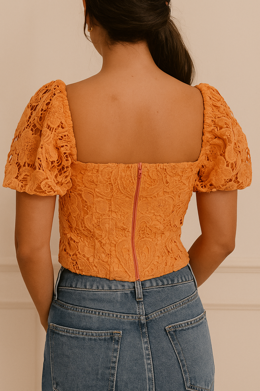 crop top naranja mangas bombachas 2 crop top naranja mangas bombachas 2