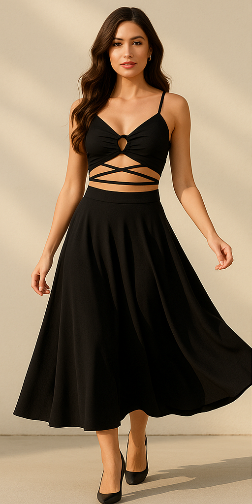 crop top negro cruzado ela crop top negro cruzado ela